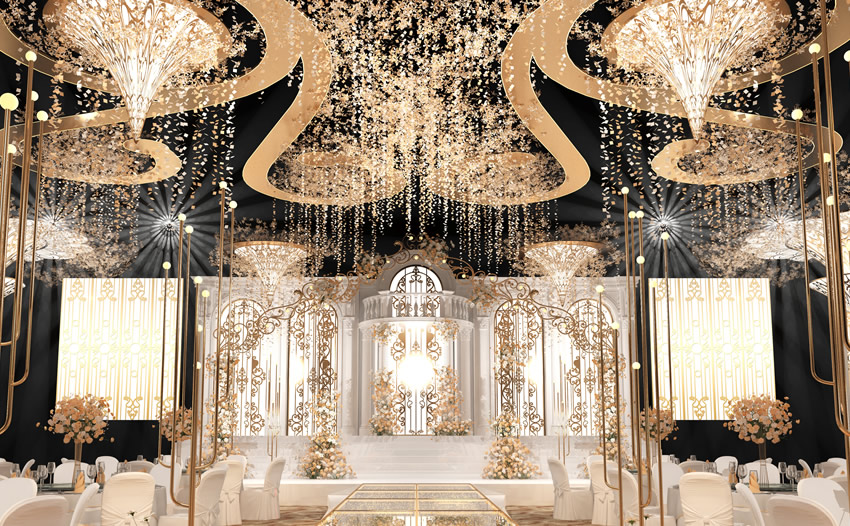 彰武花木兰喜事汇金色大厅效果展示